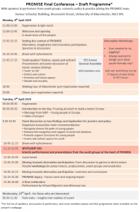 Draft programme short final